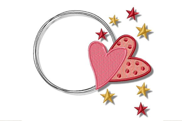 Frame with Hearts for Valentine’s Day