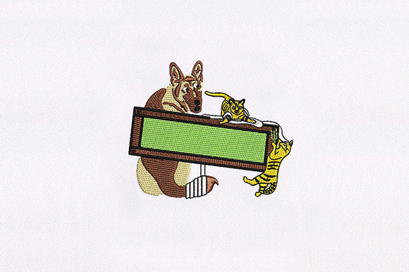 Friendly Cat and Dog