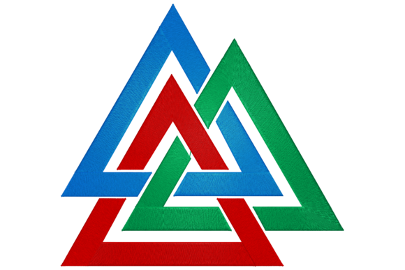 Odin Valknut Embroidery Design