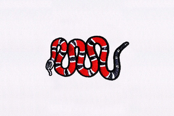 Rattlesnake Embroidery Design